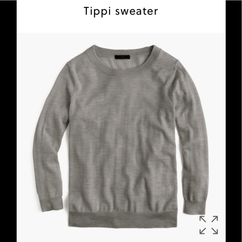 XXL J crew Tippi sweater, grey- brand new!